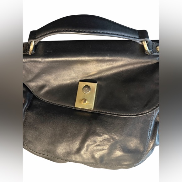 J. Crew Elegant Black Leather Handbag - Picture 5 of 8